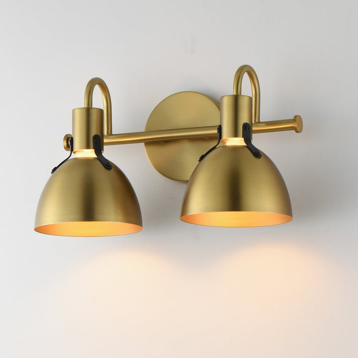 Myhouse Lighting Maxim - 12342SBR - Two Light Wall Sconce - Dusk - Satin Brass