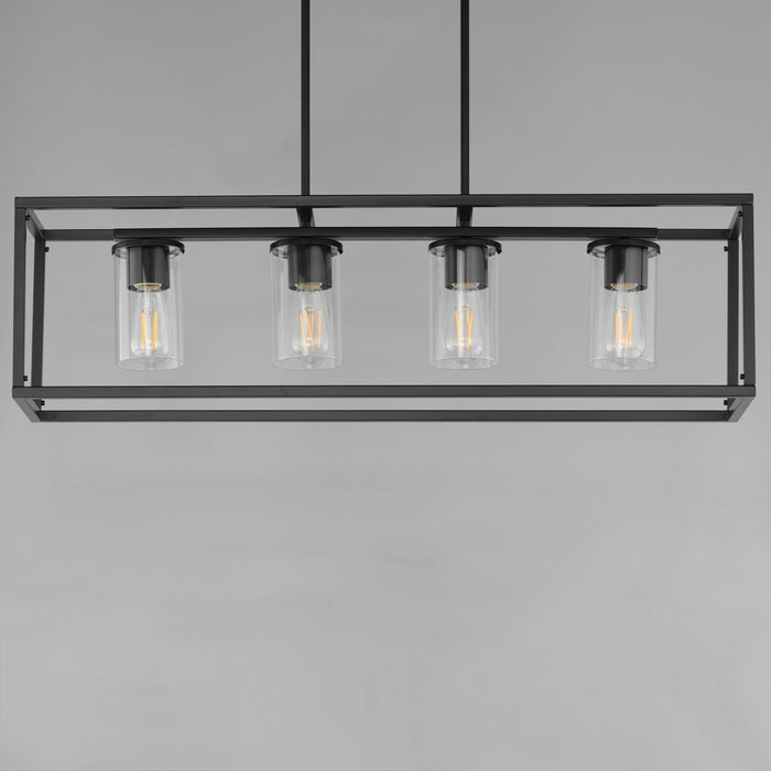 Myhouse Lighting Maxim - 10288CLBK - Four Light Linear Pendant - Lateral - Black