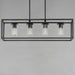 Myhouse Lighting Maxim - 10288CLBK - Four Light Linear Pendant - Lateral - Black
