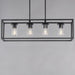 Myhouse Lighting Maxim - 10288CLBK - Four Light Linear Pendant - Lateral - Black
