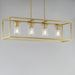 Myhouse Lighting Maxim - 10288CLSBR - Four Light Linear Pendant - Lateral - Satin Brass