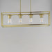 Myhouse Lighting Maxim - 10288CLSBR - Four Light Linear Pendant - Lateral - Satin Brass