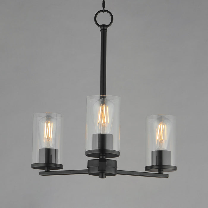Myhouse Lighting Maxim - 10287CLBK - Three Light Chandelier - Lateral - Black
