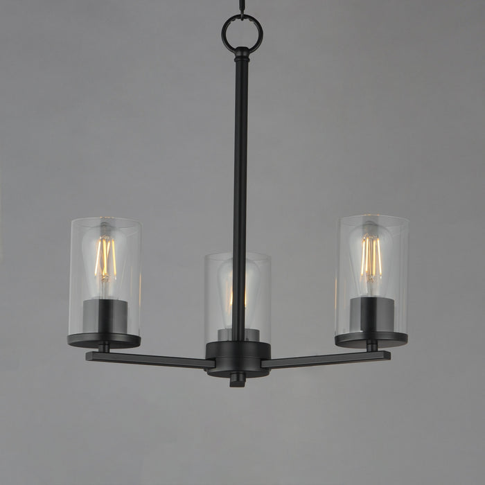 Myhouse Lighting Maxim - 10287CLBK - Three Light Chandelier - Lateral - Black