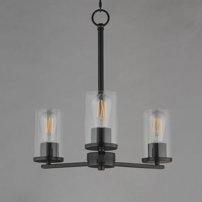 Myhouse Lighting Maxim - 10287CLBK - Three Light Chandelier - Lateral - Black