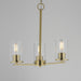 Myhouse Lighting Maxim - 10287CLSBR - Three Light Chandelier - Lateral - Satin Brass