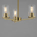 Myhouse Lighting Maxim - 10287CLSBR - Three Light Chandelier - Lateral - Satin Brass