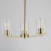 Myhouse Lighting Maxim - 10287CLSBR - Three Light Chandelier - Lateral - Satin Brass