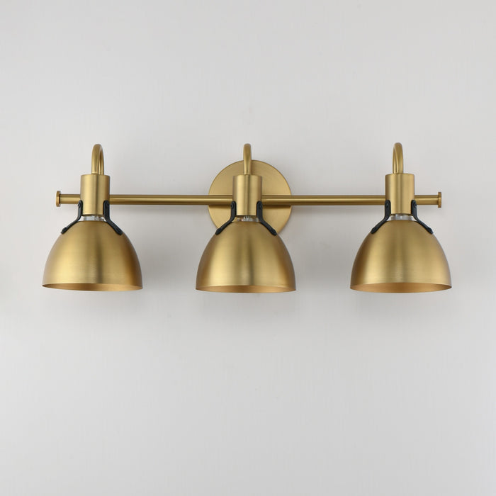 Myhouse Lighting Maxim - 12343SBR - Three Light Wall Sconce - Dusk - Satin Brass