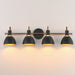 Myhouse Lighting Maxim - 12344BKAB - Four Light Wall Sconce - Dusk - Black / Antique Brass