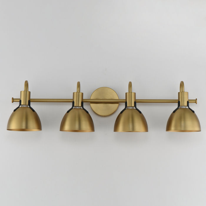Myhouse Lighting Maxim - 12344SBR - Four Light Wall Sconce - Dusk - Satin Brass