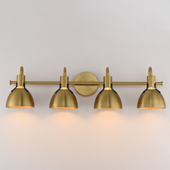 Myhouse Lighting Maxim - 12344SBR - Four Light Wall Sconce - Dusk - Satin Brass