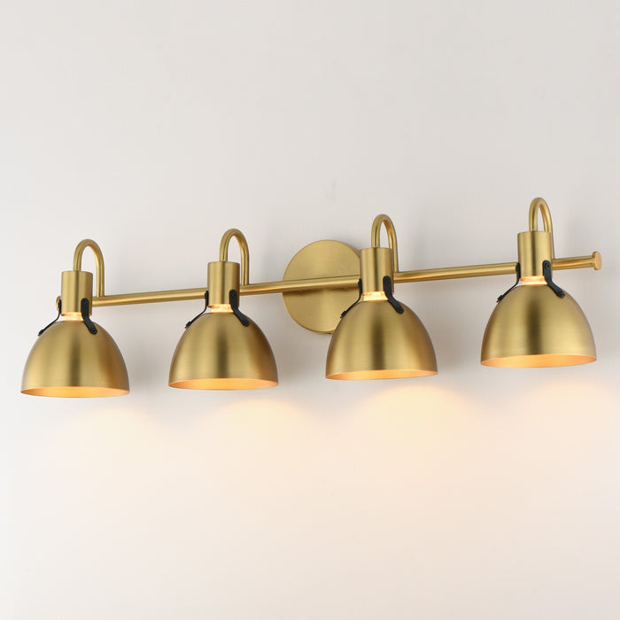 Myhouse Lighting Maxim - 12344SBR - Four Light Wall Sconce - Dusk - Satin Brass