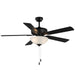 Myhouse Lighting Maxim - 88936SWBK - 52" Ceiling Fan - Super-Max - Black