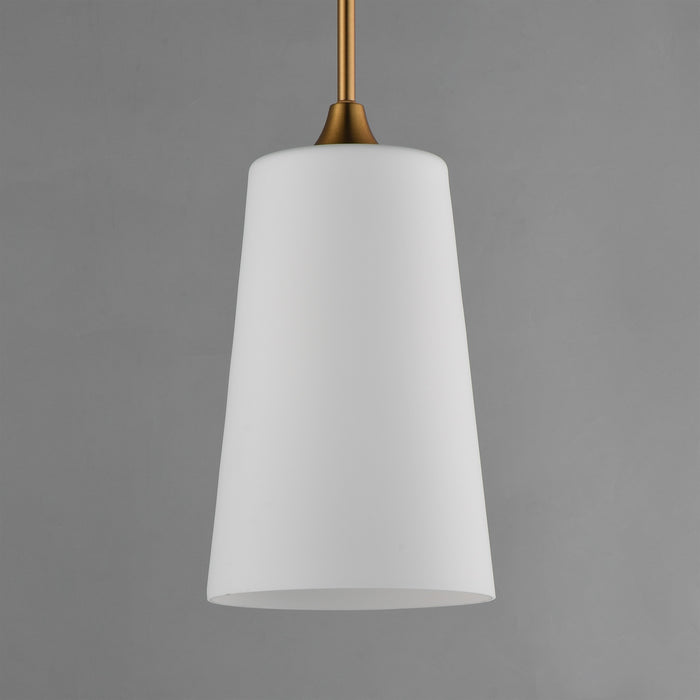 Myhouse Lighting Maxim - 12886SWNAB - One Light Pendant - Hudson - Natural Aged Brass