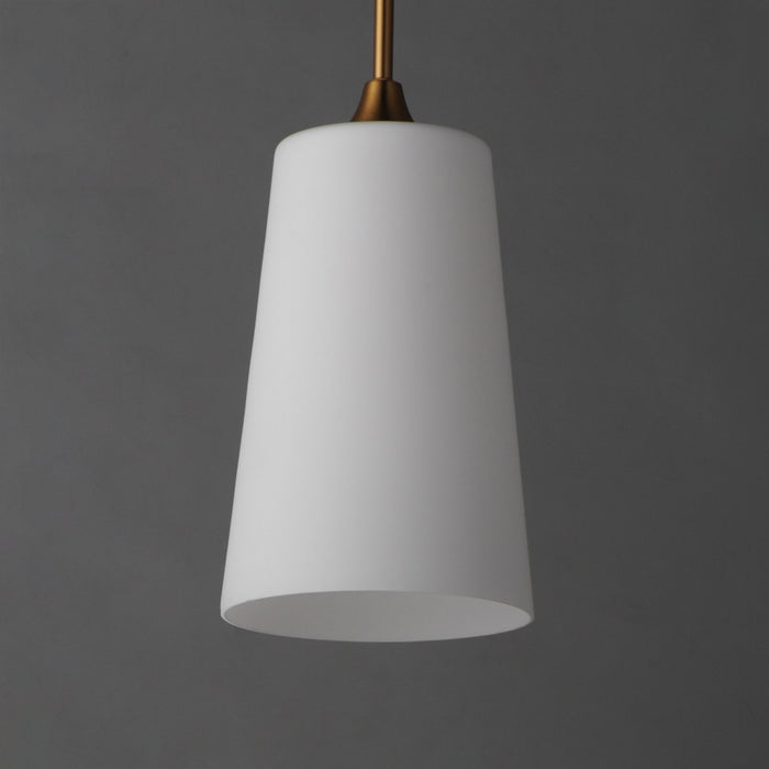 Myhouse Lighting Maxim - 12886SWNAB - One Light Pendant - Hudson - Natural Aged Brass