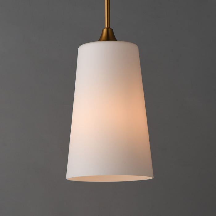 Myhouse Lighting Maxim - 12886SWNAB - One Light Pendant - Hudson - Natural Aged Brass