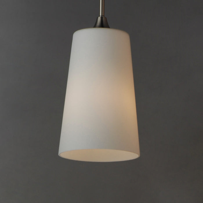 Myhouse Lighting Maxim - 12886SWSN - One Light Pendant - Hudson - Satin Nickel
