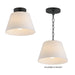 Myhouse Lighting Maxim - 12880SWBK - One Light Semi-Flush Mount/Pendant - Hudson - Black