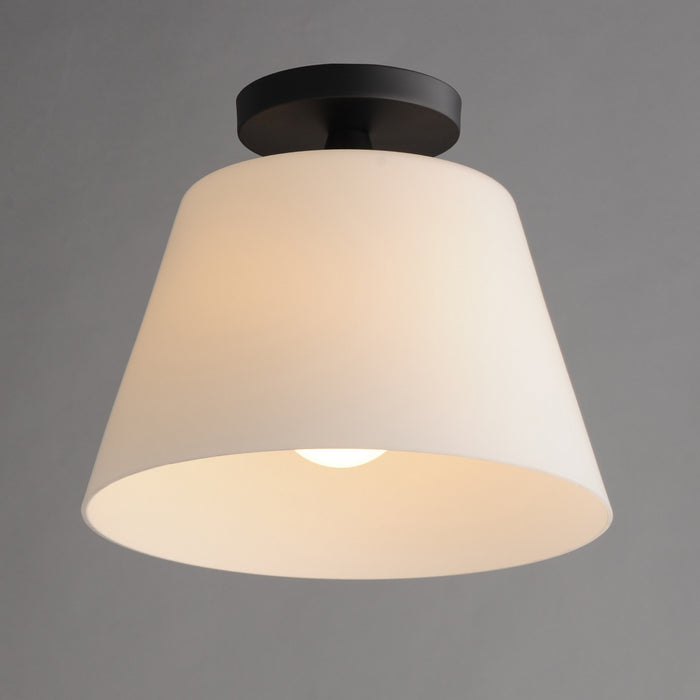 Myhouse Lighting Maxim - 12880SWBK - One Light Semi-Flush Mount/Pendant - Hudson - Black