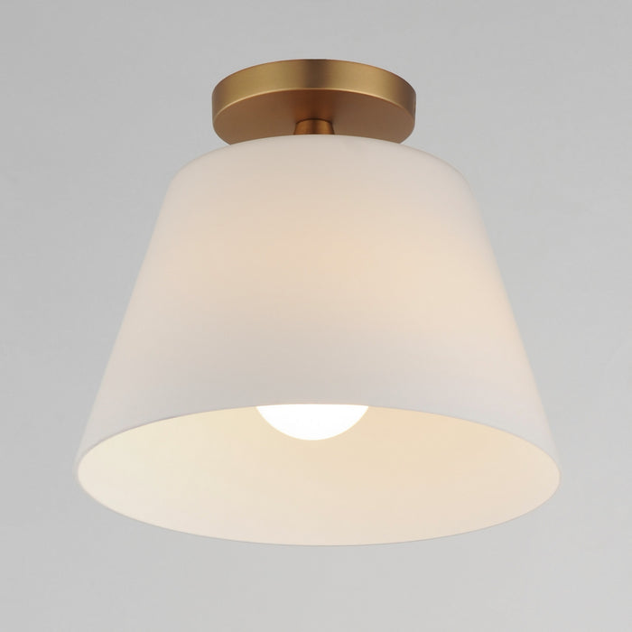 Myhouse Lighting Maxim - 12880SWNAB - One Light Semi-Flush Mount/Pendant - Hudson - Natural Aged Brass