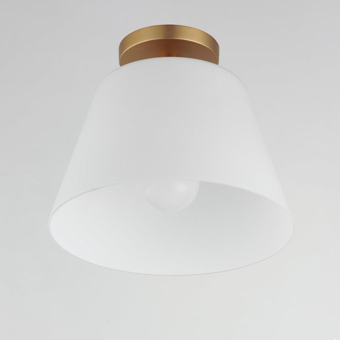 Myhouse Lighting Maxim - 12880SWNAB - One Light Semi-Flush Mount/Pendant - Hudson - Natural Aged Brass