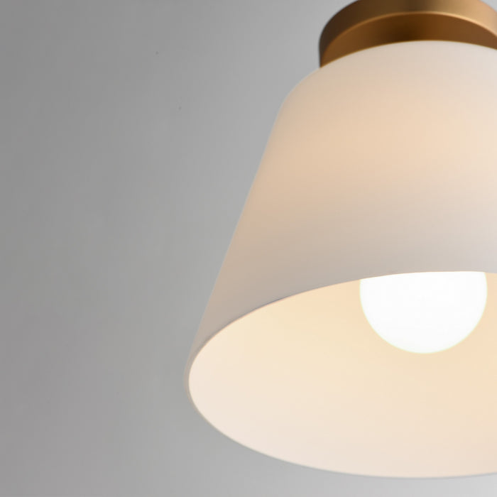 Myhouse Lighting Maxim - 12880SWNAB - One Light Semi-Flush Mount/Pendant - Hudson - Natural Aged Brass