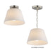 Myhouse Lighting Maxim - 12880SWSN - One Light Semi-Flush Mount/Pendant - Hudson - Satin Nickel