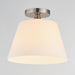 Myhouse Lighting Maxim - 12880SWSN - One Light Semi-Flush Mount/Pendant - Hudson - Satin Nickel