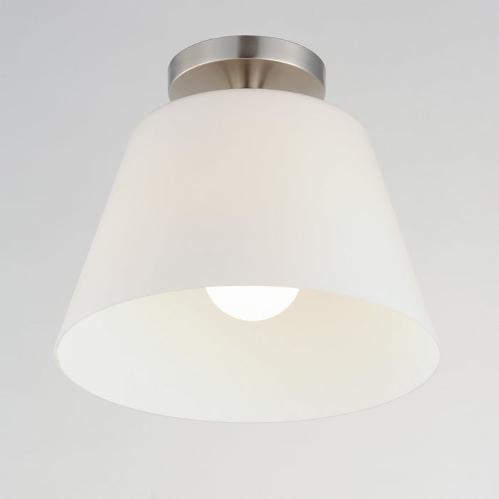 Myhouse Lighting Maxim - 12880SWSN - One Light Semi-Flush Mount/Pendant - Hudson - Satin Nickel