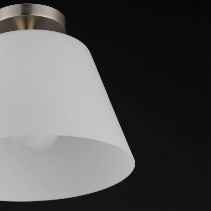 Myhouse Lighting Maxim - 12880SWSN - One Light Semi-Flush Mount/Pendant - Hudson - Satin Nickel