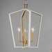 Myhouse Lighting Maxim - 28613WTNAB - Three Light Pendant - Melrose - White/Natural Aged Brass