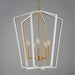 Myhouse Lighting Maxim - 28615WTNAB - Five Light Pendant - Melrose - White/Natural Aged Brass