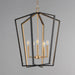 Myhouse Lighting Maxim - 28615BKNAB - Five Light Pendant - Melrose - Black / Natural Aged Brass