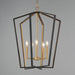 Myhouse Lighting Maxim - 28615BKNAB - Five Light Pendant - Melrose - Black / Natural Aged Brass
