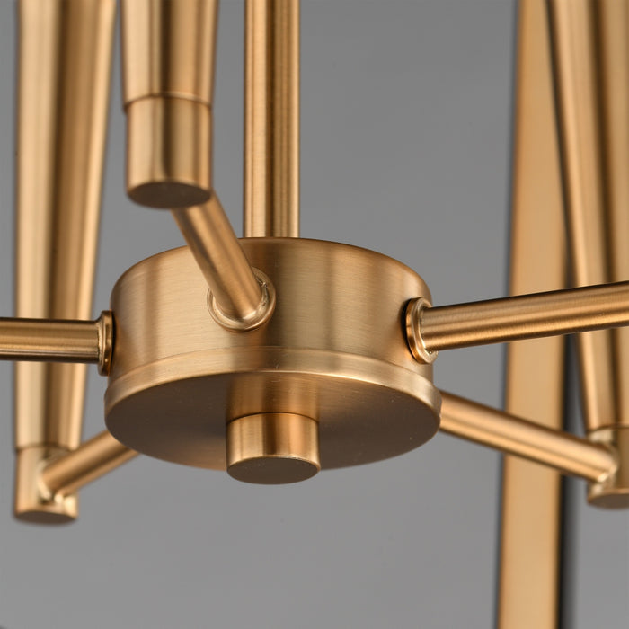 Myhouse Lighting Maxim - 28615BKNAB - Five Light Pendant - Melrose - Black / Natural Aged Brass