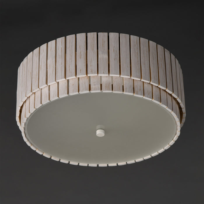 Myhouse Lighting Maxim - 14459WWTEC - Two Light Flush Mount - Satori - Ecru