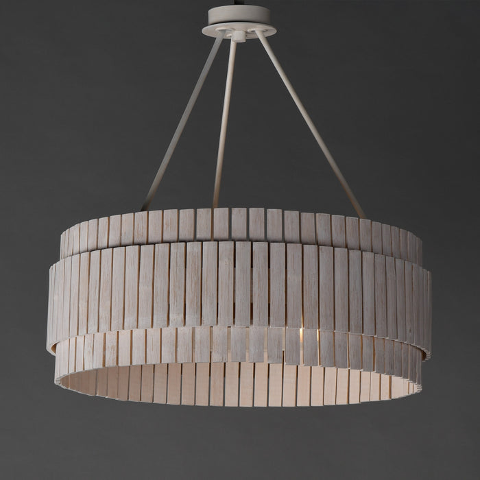 Myhouse Lighting Maxim - 14453WWTEC - Three Light Chandelier - Satori - Ecru