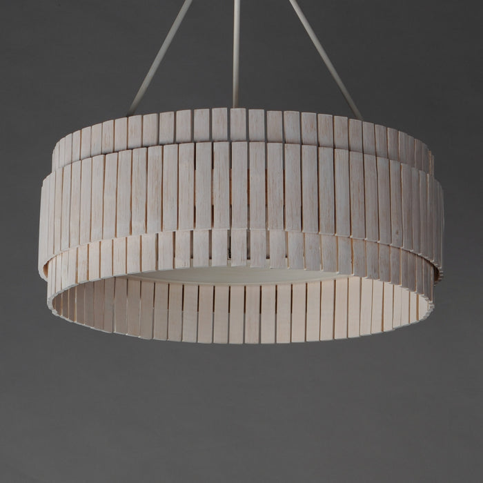 Myhouse Lighting Maxim - 14453WWTEC - Three Light Chandelier - Satori - Ecru