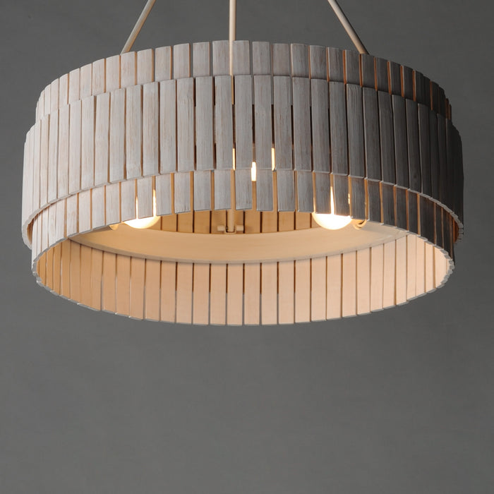 Myhouse Lighting Maxim - 14453WWTEC - Three Light Chandelier - Satori - Ecru