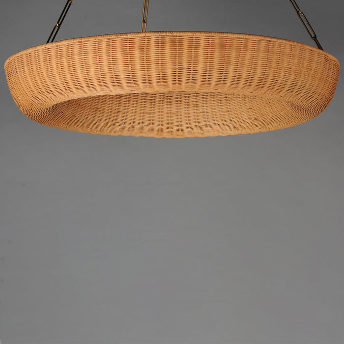 Myhouse Lighting Maxim - 14314NANAB - Eight Light Pendant - Bower - Natural Aged Brass
