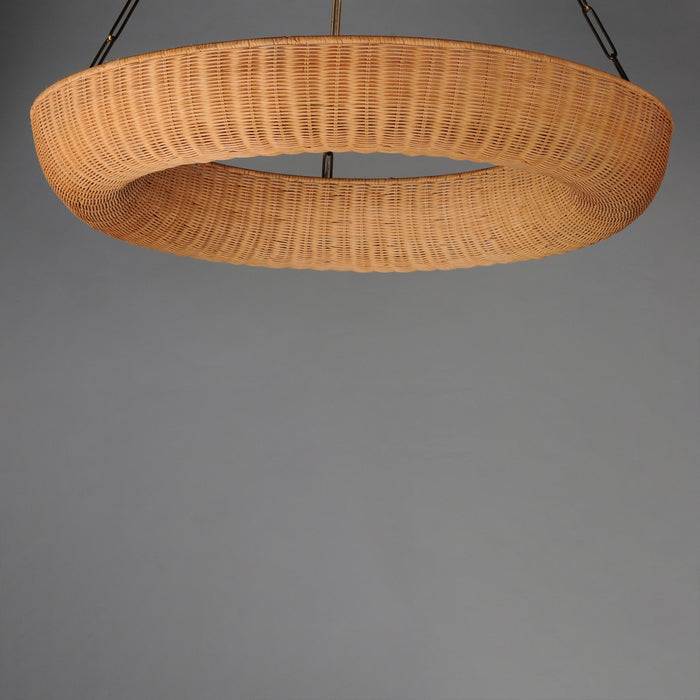 Myhouse Lighting Maxim - 14314NANAB - Eight Light Pendant - Bower - Natural Aged Brass