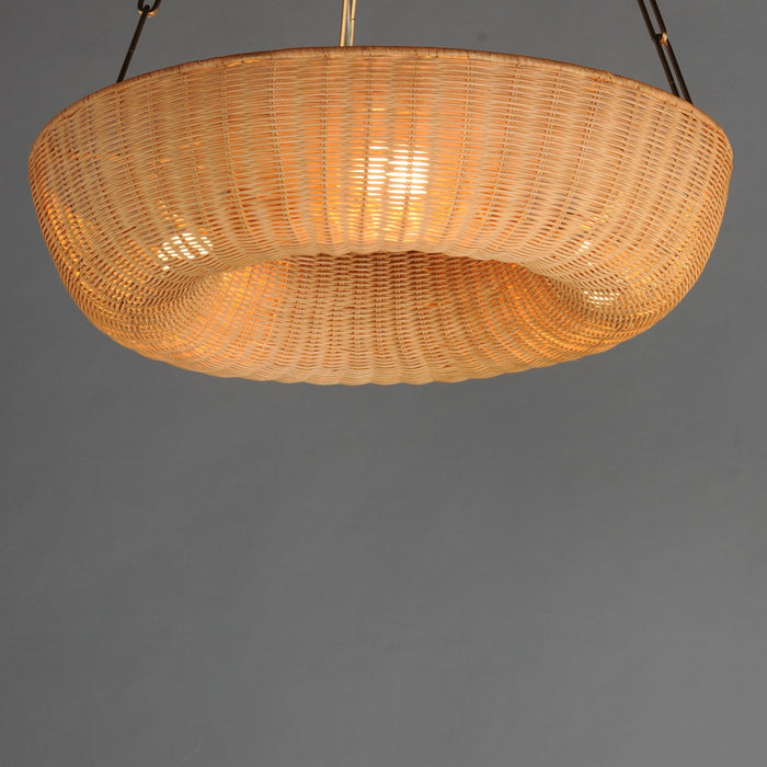 Myhouse Lighting Maxim - 14312NANAB - Three Light Pendant - Bower - Natural Aged Brass