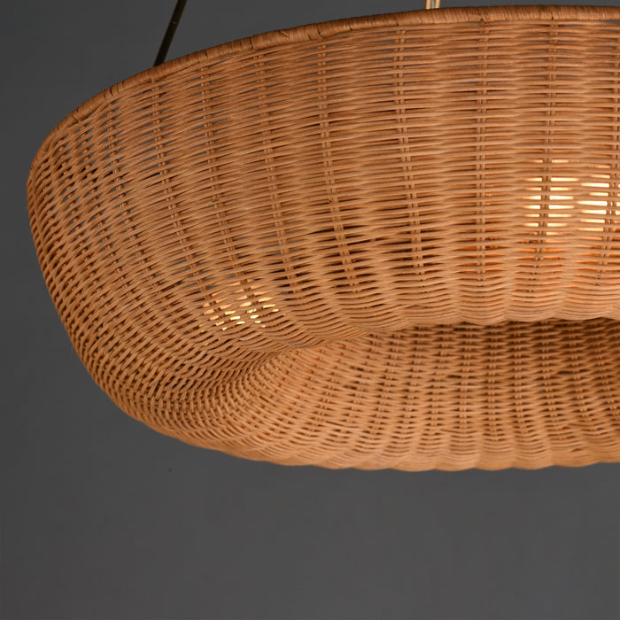 Myhouse Lighting Maxim - 14312NANAB - Three Light Pendant - Bower - Natural Aged Brass