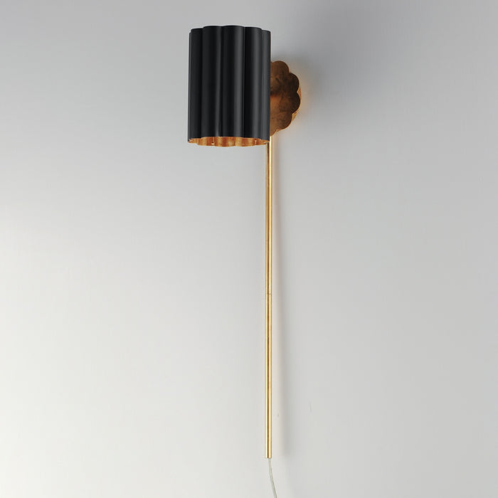 Myhouse Lighting Maxim - 18050BKGL - One Light Wall Sconce - Primrose - Gold Leaf