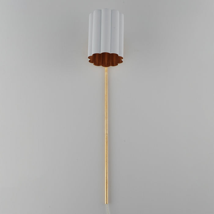 Myhouse Lighting Maxim - 18050MWGL - One Light Wall Sconce - Primrose - Gold Leaf