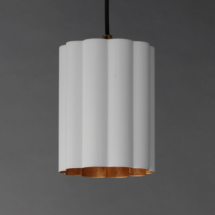 Myhouse Lighting Maxim - 18054MWGL - One Light Pendant - Primrose - Gold Leaf