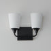 Myhouse Lighting Maxim - 12882SWBK - Two Light Bath Vanity - Hudson - Black