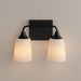 Myhouse Lighting Maxim - 12882SWBK - Two Light Bath Vanity - Hudson - Black