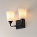 Myhouse Lighting Maxim - 12882SWBK - Two Light Bath Vanity - Hudson - Black